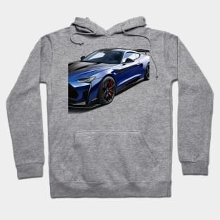 Dark Blue Sports Car Concept Hoodie